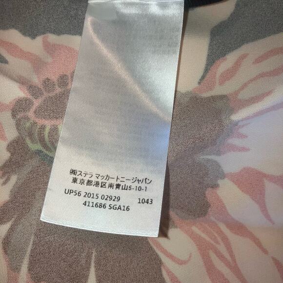 Stella McCartney Long Sleeve Tropical Print Ada Top- sz 38 8 M - Picture 13 of 13